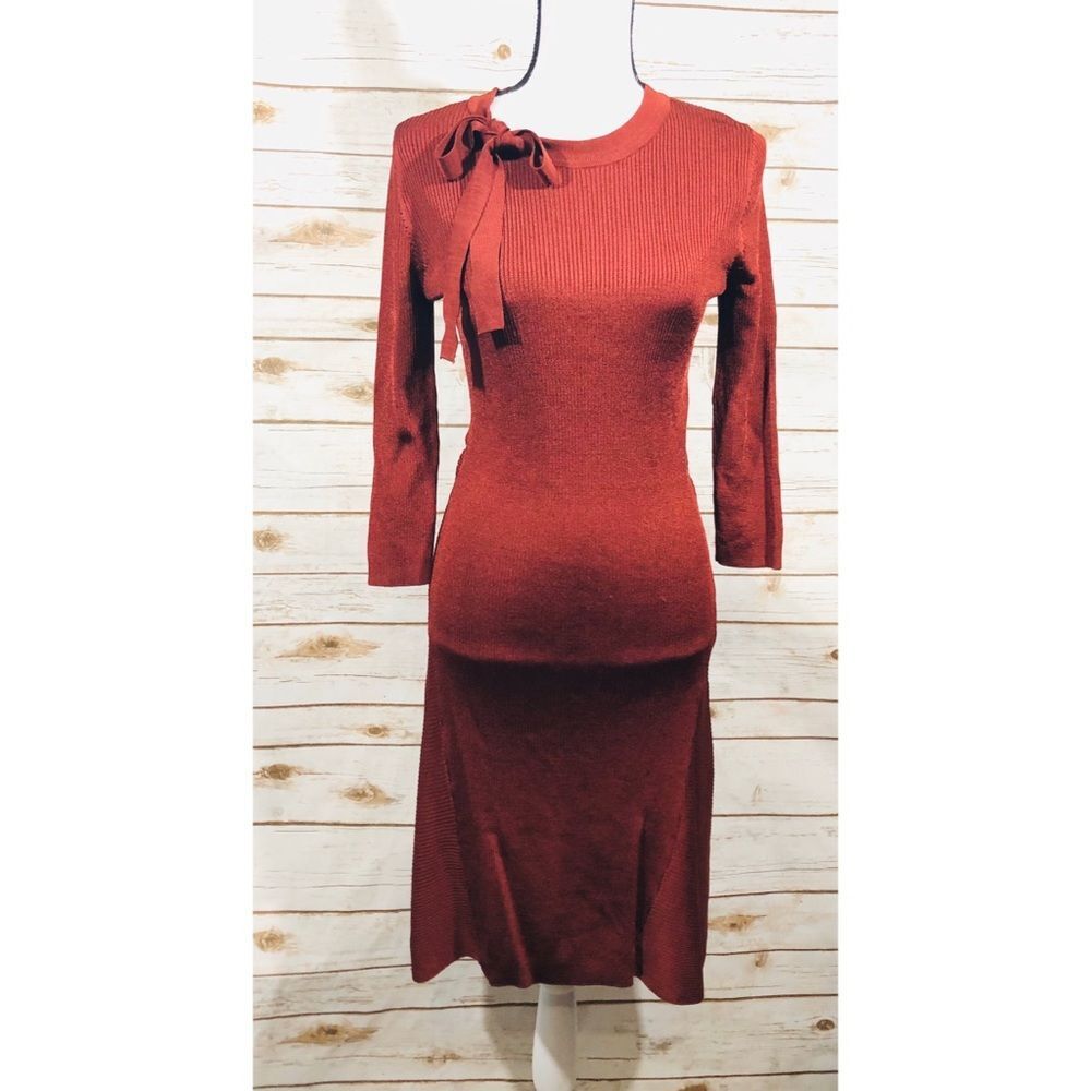 Love Scarlett Women’s Ribbed Fitted Sweater‎ dress Size M